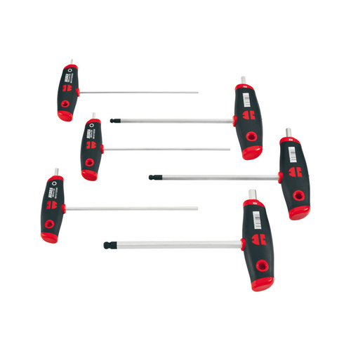 ZEBRA THandle Ball Head and Hexagon Head Screwdriver Set (6 Pieces