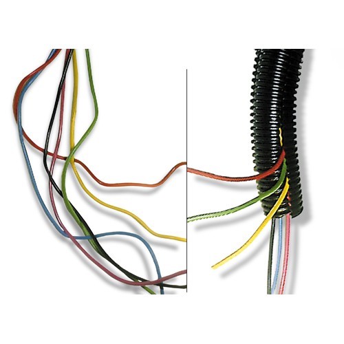 Wire Loom Split 1/2 Inch I.D. 100 Ft Roll Loom/Conduit Wire