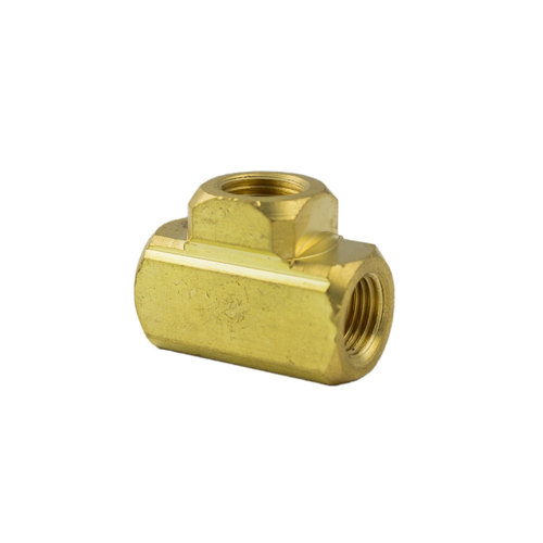 Brass Pipe Fittings Extruded Tee 1/4 Inch Female Pipe Thread (FPT
