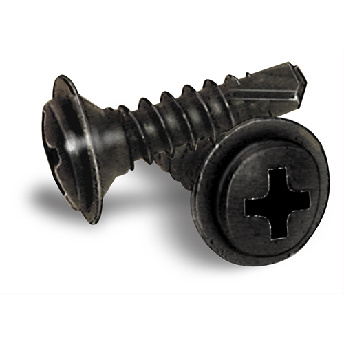 Chrome Phillips Oval Head SEMS Self-Drilling Screws with Washer 8X1-1/4