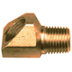 Brass SAE - 45-Degree Inverted Flare - 45-Degree Elbow - Tube to Male Pipe - 3/8 Inch Tube x 1/4 Mal