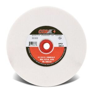 Bench and Pedestal Wheel - 8 x 1 x 11/4 - Type 1 - 120 Grit - Hardness K - White