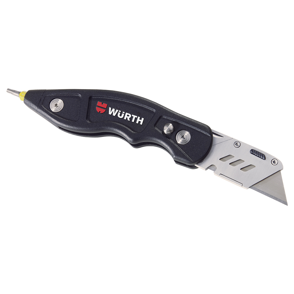 Würth Cutter knife 2K handle with slide 18 mm incl. 3 cut-off blades, item  no. 071566 275 (3) : : DIY & Tools