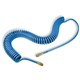 Blue Polyurethane Coil Air Hose 1/4 X 26'