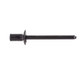 Cab and Exterior Trim Countersunk Closed End Specialty Rivet 4.8mm (3/16 Inch) Diameter Flange Diameter: 9.5mm (3/8 Inch) GripRange: 1.6mm - 3.18mm (.063 Inch - .125 Inch) Black Aluminum Rivet and Mandrel Ford F-150 2015 - On