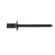 Cab and Exterior Trim Countersunk Closed End Specialty Rivet 4.8mm (3/16 Inch) Diameter Flange Diameter: 9.5mm (3/8 Inch) GriRange: 1.6mm - 3.18mm (.063 Inch - .125 Inch) Black Aluminum Rivet and Mandrel Ford F-150 2015 - On