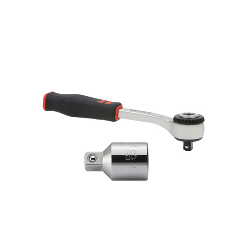ZEBRA 3/8 RATCHET W/ 1/2 INCH TO 3/8 INCH STEP-DOWN SOCKET BUNDLE