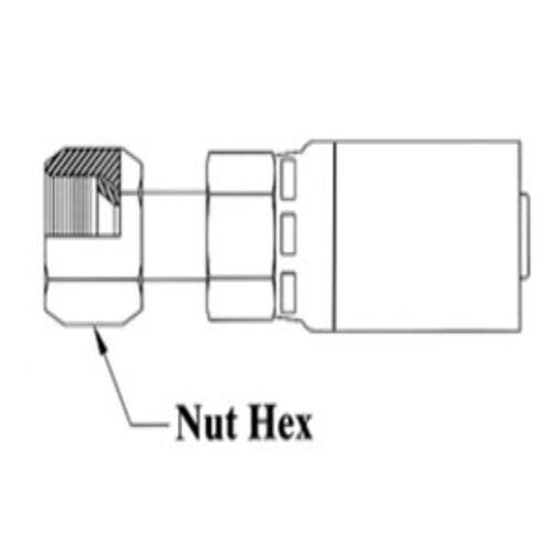 1/4 HOSE 1/2X20 JIC/SAE DUAL FE SWVL