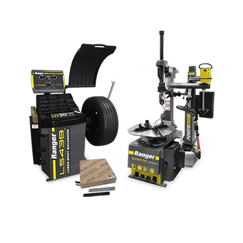 (1) R76ATR Tire Machine + (1) LS43B Tire Balancer + (1 of each) Black &Silver Adhesive Wheel Weights / HIGH VOLTAGE