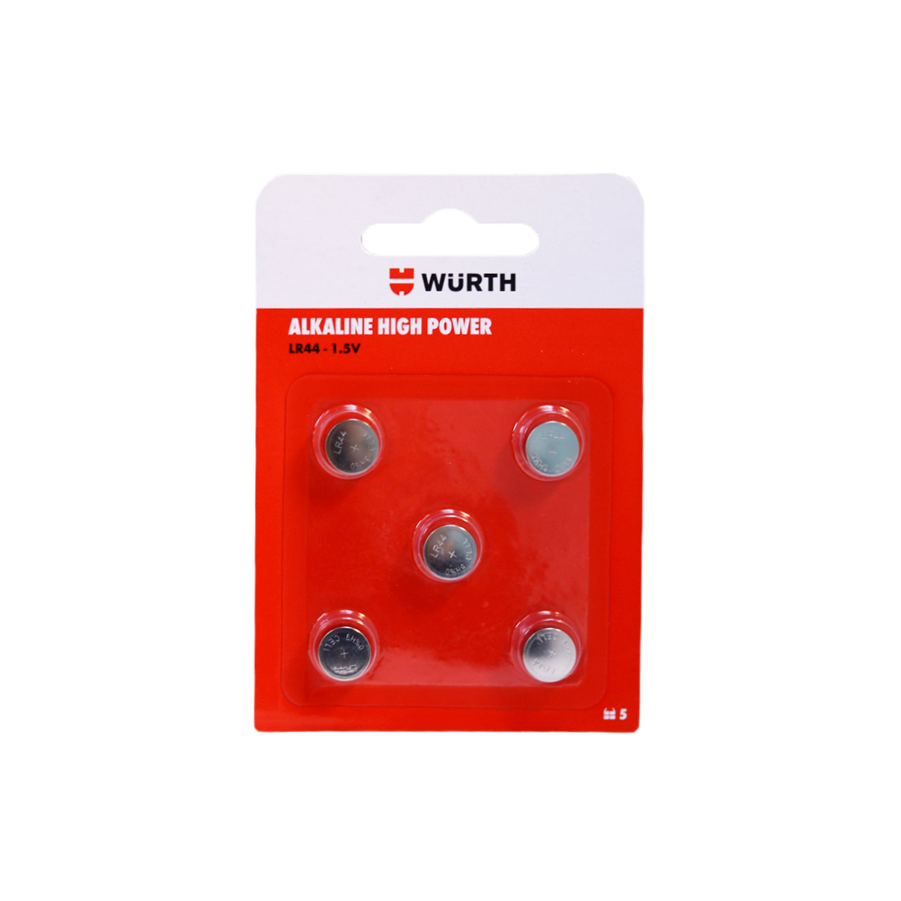 Lithium Battery LR44 1.5 Volts Batteries Electrical Wurth USA