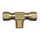 Brass DOT Air Brake - Nylon Tubing Tee -Ends Tube Center Male Pipe Thread - 3/8 In Tube x 1/4 In Male Pipe Thread (MPT)