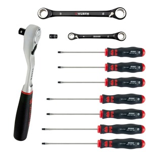 ZEBRA Screwdriver, Box End Wrench and Needle Nose Plier Package 8 Pieces