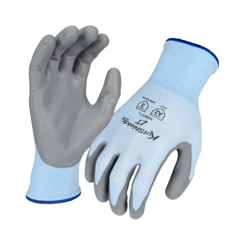 NSI KutShieldz LT Polyurethane Palm Coated Level A2 Cut Resistant Glove- Xsmall