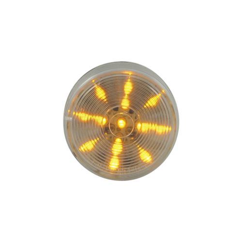 Amber Clearance Marker Clr Rnd 13 LEDS 2 1/2