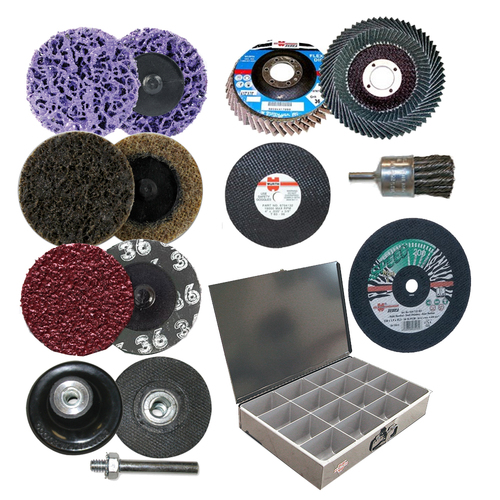 Abrasive Starter Assortment - 138 Pieces