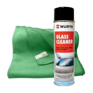 Glass Cleaner w/ Green Micro Fiber Cloth