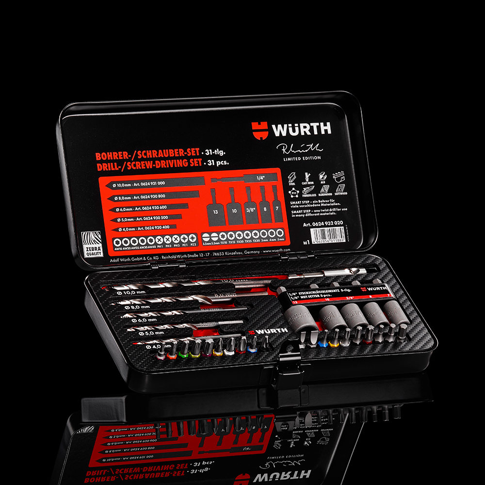 2020 Reinhold Würth Limited Edition 31 Piece ZEBRA Drill
