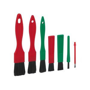 Vikan® Detail Brush Set w/ 7 Brushes, Transport Line
