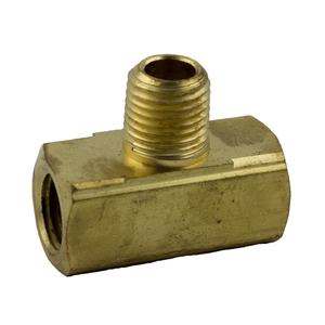 Brass Extruded - Male Branch Tee - 1/4 Inch Female Pipe Thread (FPT) Both Ends