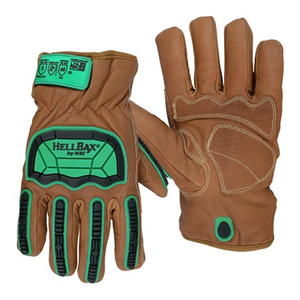 NSI HellBax Thinsulate Lined ANSI Cut Level A6 Leather Impact Gloves,2XLarge