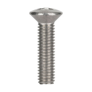 10-24 X 1 Phillips Oval Head Machine Screw - Standard - 316 Stainless Steel