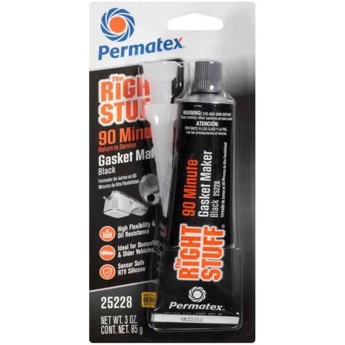 Permatex The Right Stuff 90 Minute Black Gasket Maker, 3 Oz RTV