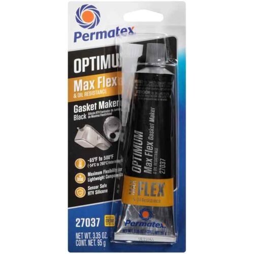 Permatex Optimum Black Rtv Silicone Gasket Maker, 3.35 Oz RTV