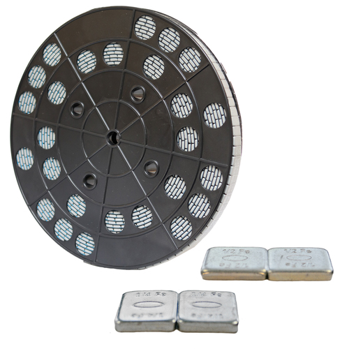 20 Pound, 1/2 ounce and 1/4 ounce Wheel Weight Package - One Box Each