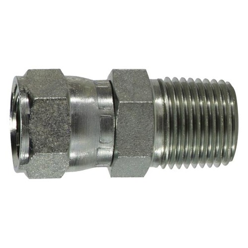 JIC SWIV X MPT ADAPTER TH1: 1/8 JIC TH2: 1/4 MPT