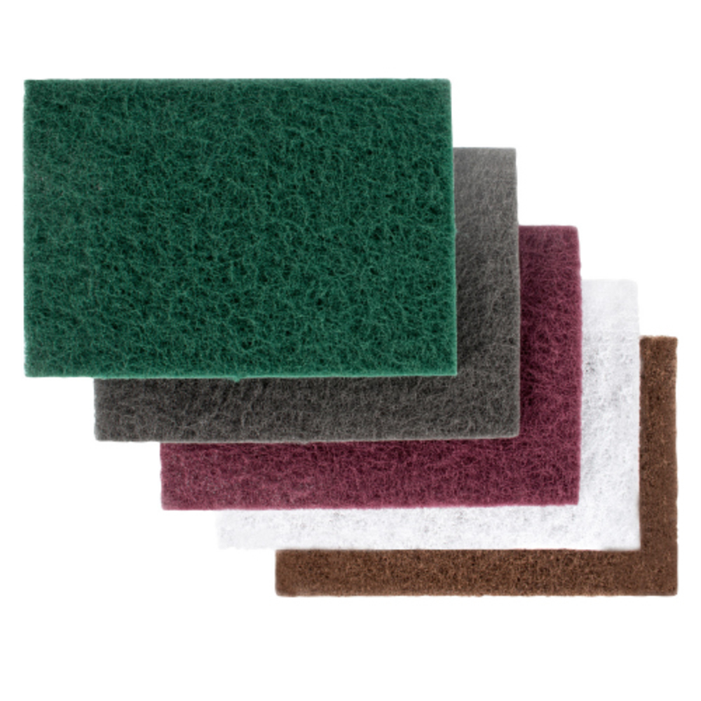 Hand Pad 6 Inch x 9 Inch Premium Aluminum Oxide Maroon Medium Scuff Pads Abrasives