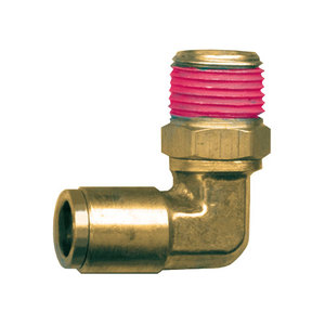 Push-To-Connect - 90-Degree Swivel Male Elbow - 3/8 Inch Tube x 1/4 Inch Male Pipe Thread (MPT)