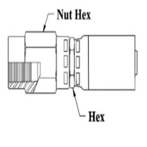3/4 HOSE 3/4-14 NPTF FE SWVL