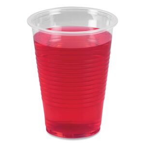 Translucent Plastic Cold Cups, 7 Oz, Polypropylene, 100 Cups/Sleeve, 25 Sleeves/Carton (2500)