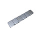 PRO Series ¼oz. 13lb. Roll Grey Coated Steel Wheel Weight - 850Segement/Roll