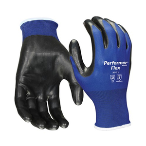 NSI Performer® Flex Rubber Latex Palm Coated Polyester Gloves, 2XLarge