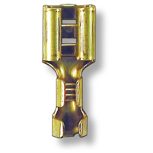 Female Spade Connector NonInsulated Gauge 1214 Universal