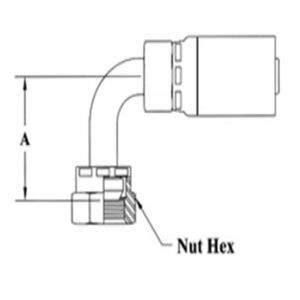 5/8H G-5/8-14 BSPP 60 CONE FE SWV 90 BD