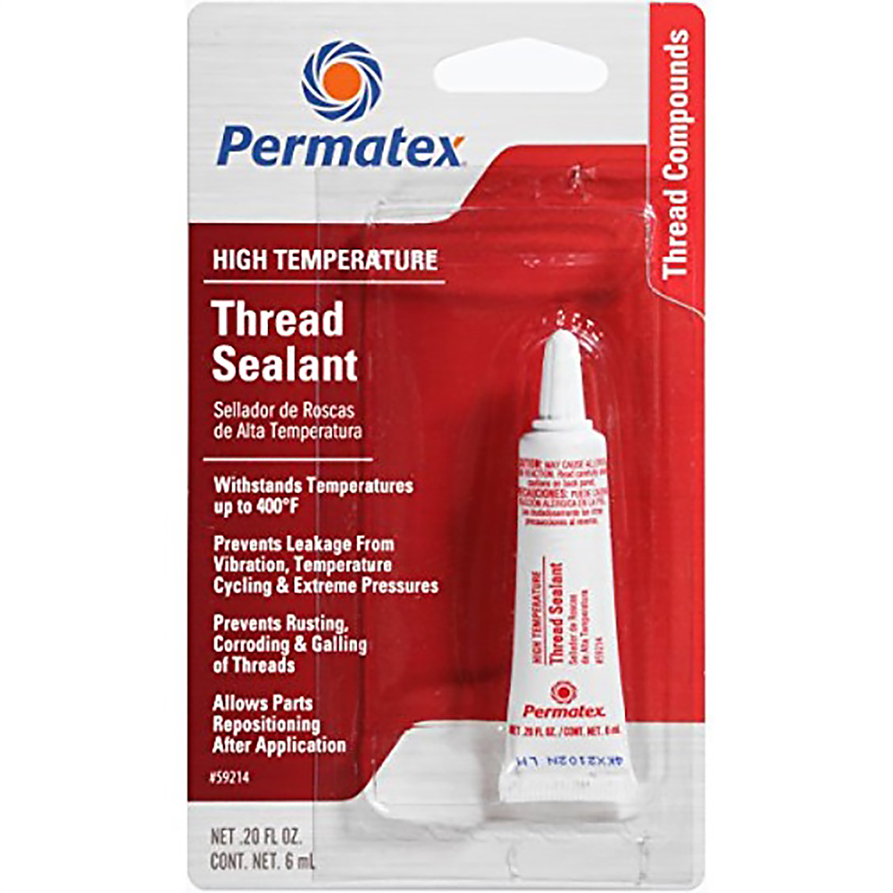 Permatex High Temperature Thread Sealant, 6ml Thread Lockers Adhesive and Bonding Chemical