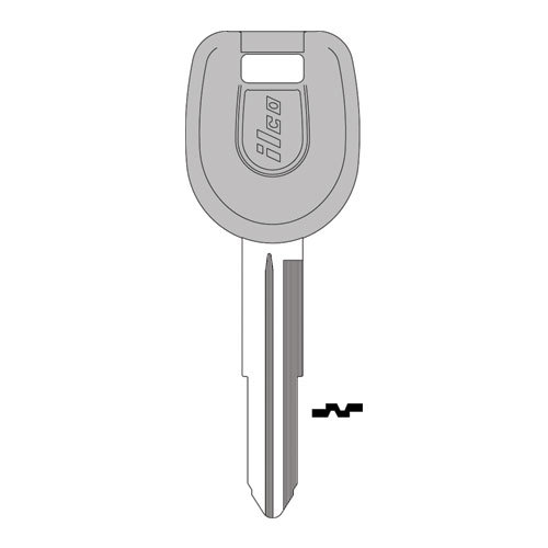 Key Blank Mit12Pt  For Mitsubishi