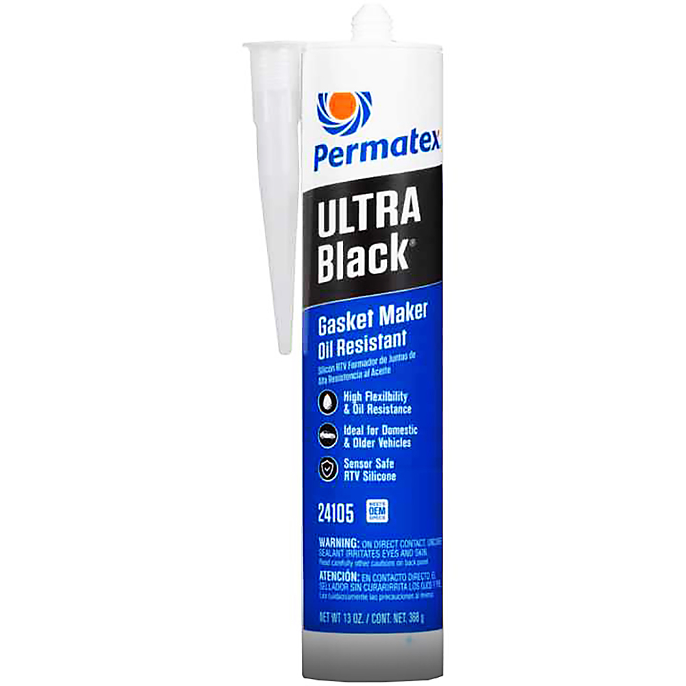 Permatex Ultra Black RTV Silicone Gasket Maker, 13oz. RTV silicone