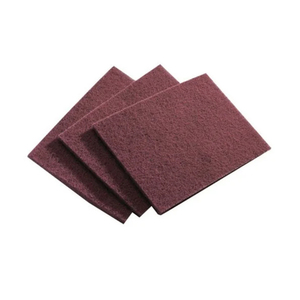 Hand Pad - 6 Inch x 9 Inch - Premium Aluminum Oxide - Maroon Medium