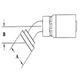 3/4 HOSE X 3/4  CODE 61 SPLT FLANGE 45