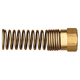 Brass DOT Air Brake - Nut with Spring Hose Guard - 1/2 Inch Hose Inner Diameter (HID)