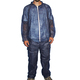 Malt Industries PolyLite® Blue Open Wrists & Ankles PolypropyleneStandard Disposable Coveralls 25/Case - Blue - Large