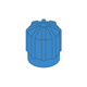 Low Aero Cap R134A Blue 13MM