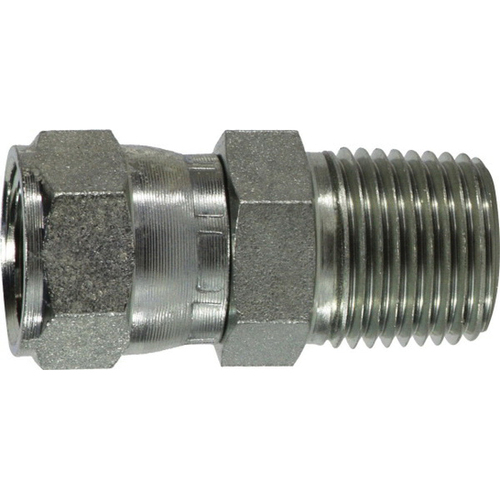 JIC SWIV X MPT ADAPTER TH1: 3/8 JIC TH2: 1/4 MPT