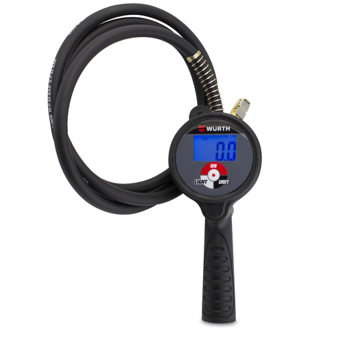 Wurth Digital Tire Inflator and Deflator Gauge - 6 Foot Hose