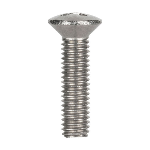 1/4-20 X 3/4 Phillips Oval Head Machine Screw - Standard - 316 Stainless Steel