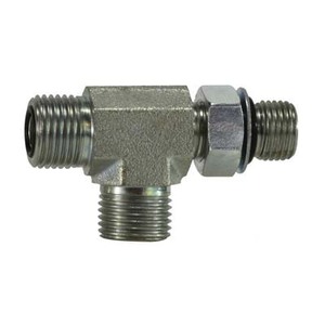 13/16-16X3/4-16 (1/2 OD X 1/2 OD) O Ring Face Seal to O Ring Branch Tee