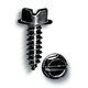 License Plate Hex Slotted Screw 1/4X3/4 Blk 4.38
